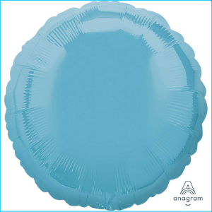 Foil 45cm Circle Metallic Pastel Blue – Lets Celebrate Parties