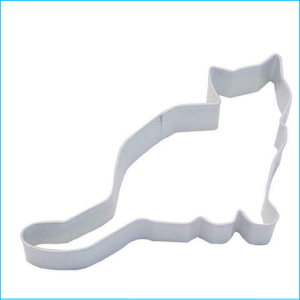 Cookie Cutter Cat 4" White