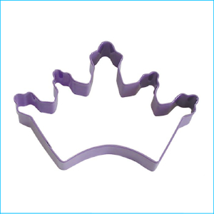 Cookie Cutter Crown 5.25" Purple