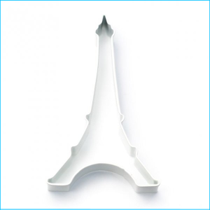 Cookie Cutter Eiffel Tower 4.5" White