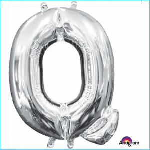 Airfill Letter Q Silver Foil 40cm