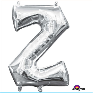 Airfill Letter Z Silver Foil 40cm