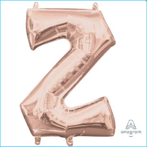 Airfill Letter Z Rose Gold Foil 40cm