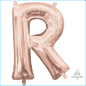 Airfill Letter R Rose Gold Foil 40cm