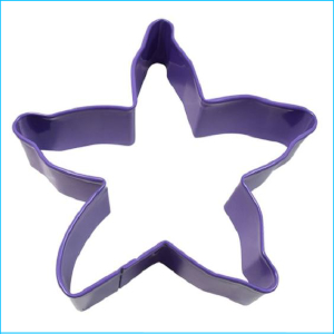 Cookie Cutter Starfish 4" Purple