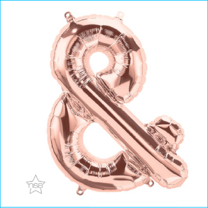 Airfill Symbol Rose Gold Ampersand Foil