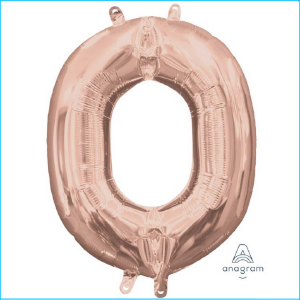 Airfill Letter O Rose Gold Foil 40cm