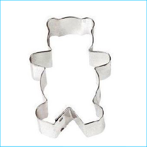 Cookie Cutter Teddy Bear 3"