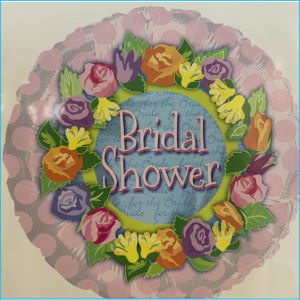 Foil Wedding Bridal Shower Floral A 45cm