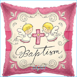 Foil Baptism Pink 45cm – Lets Celebrate Parties