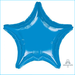 Foil 90cm Star Metallic Royal Blue