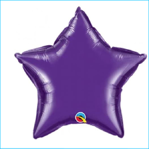 Foil 90cm Star Metallic Purple