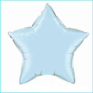 Foil 90cm Star Pearl Light Blue