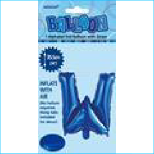 Airfill Letter W Blue 35.5cm M