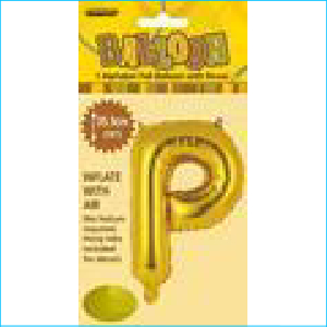 Airfill Letter P Gold 35.5cm M