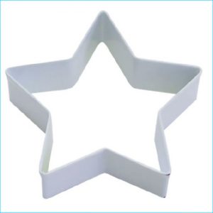 Cookie Cutter Star 3.5" White