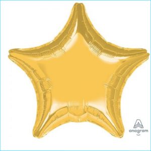 Foil 83cm Star Metallic Gold