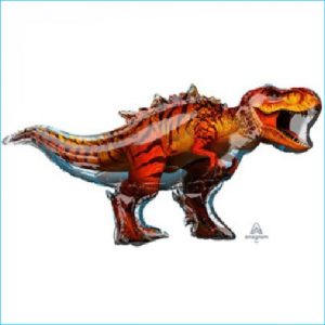 Foil Dinosaur T-Rex Red 114cm