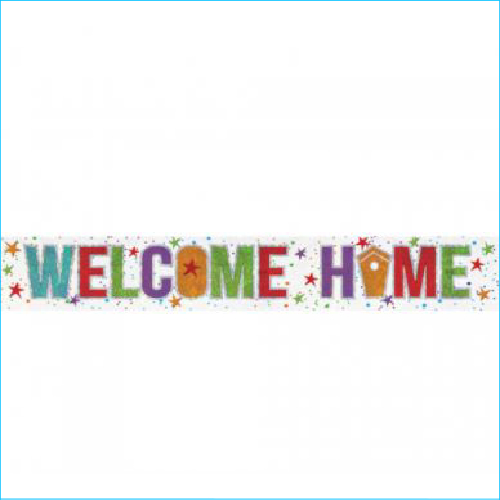 Foil Welcome Home Banner 270cm – Lets Celebrate Parties