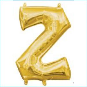 Airfill Letter Z Gold Foil 40cm