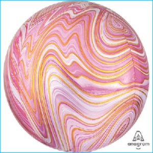 Orbz Foil Marble Pink 38cm