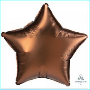 Foil 45cm Star Satin Cocoa