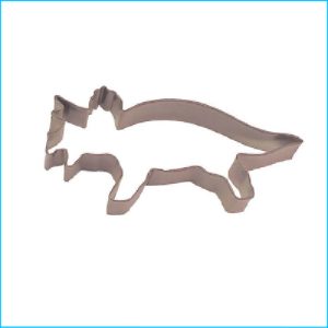 Cookie Cutter Triceratops 5.25" Brown