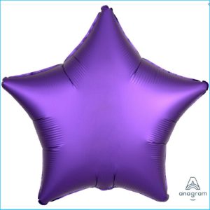 Foil 45cm Star Satin Purple