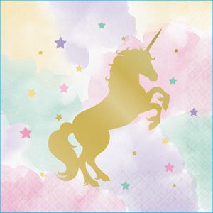 Unicorn Sparkle Lunch Napkins PK 16