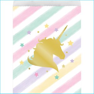 Unicorn Sparkle Paper Loot Bags PK 10