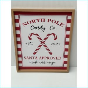 Wooden North Pole Picture Frame 30x25cm