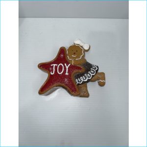 Gingerbread Girl Joy 17x17cm