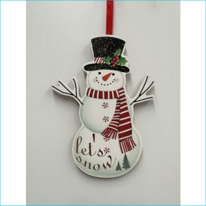 Wooden Hanging Snowman 20cm