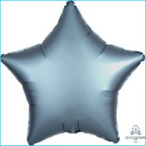 Foil 45cm Star Satin Steel Blue