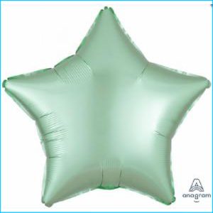 Foil 45cm Star Satin Mint Green