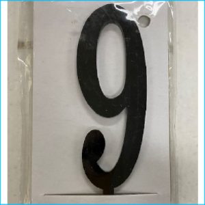 Cake Topper Mini Black Number 9