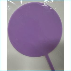 Cake Topper Circle Blank Mauve