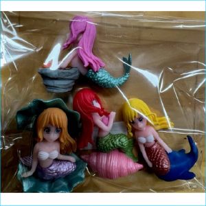 Cake Topper Mermaid Figurines Pk 4