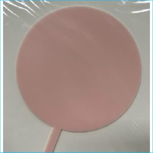 Cake Topper Circle Blank Pink