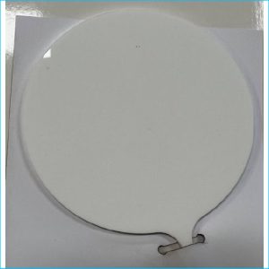 Cake Topper Circle Blank White Acrylic