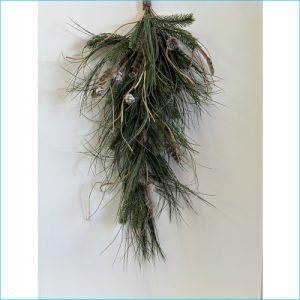 Christmas Wild Grass Spray 74cm