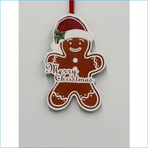 Wooden Hanging Gingerbread Man 20cm