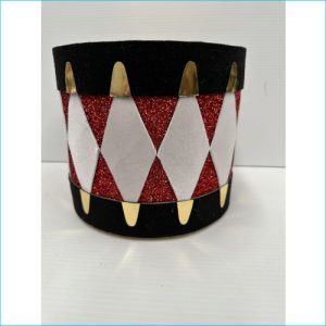 Drummer Boy Drum red/wht 20x18cm