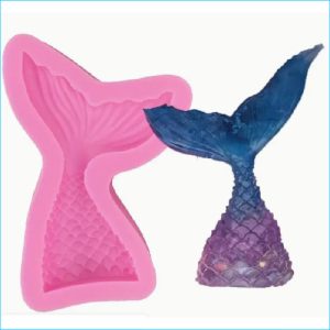 Silicone Mould Mermaid Tail Medium 11cm