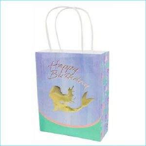 Mermaid Gift Bags Pk 8 19x15.5cm