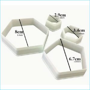 Hexegon Cutters Set 4 "T"