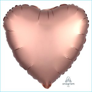 Foil Satin Luxe Heart 45cm