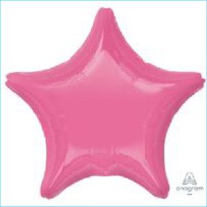 Foil Star Rose Pink 45cm