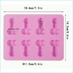 Silicone Mould Penis 2" (5cm) x8 TA