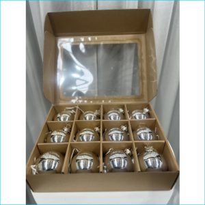 Xmas Bauble Silver and Gold Balls Box12